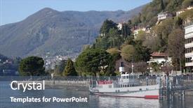  Presentation with octagon in italy - Beautiful PPT layouts featuring como italy italian sping backdrop and a  colored foreground