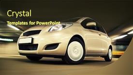  Presentation with driving - Amazing PPT layouts having compact-hatchback-driving-fast backdrop and a tawny brown colored foreground