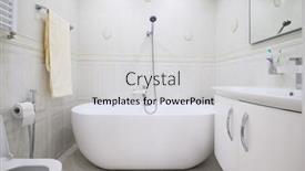  Presentation with toilet - Audience pleasing slide deck consisting of compact-white-cozy-bathroom backdrop and a light gray colored foreground