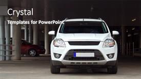  Presentation with suv - Colorful theme enhanced with compact-white-suv backdrop and a dark gray colored foreground