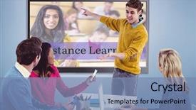  Presentation with mirror dance moves - Colorful PPT theme enhanced with companies soccer - creative businessman giving a presentation backdrop and a teal colored foreground