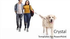  Presentation with teenage - PPT theme featuring companion - full length portrait of teenage background and a white colored foreground