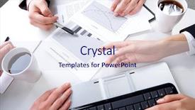  Presentation with research locale small business strategy - Slide deck featuring companions discussing new business strategy background and a sky blue colored foreground