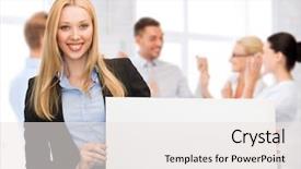  Presentation with advertising - Audience pleasing presentation design consisting of painting company - business and advertising concept backdrop and a sky blue colored foreground