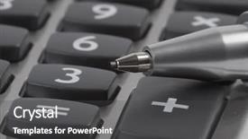  Presentation with business report - Slide set having company annual report analysis - business background and a  colored foreground