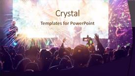  Presentation with fireworks on chinese new year - Slides having company celebration - new year concept - fireworks background and a cream colored foreground