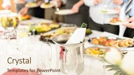  Presentation with wine company - Beautiful theme featuring company celebration close-up backdrop and a lemonade colored foreground