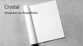  Presentation with brochure - Beautiful presentation featuring company logo - mock up of brochure backdrop and a light gray colored foreground