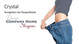  Presentation with weight loss - Cool new PPT theme with company profile blank - successful weight loss woman backdrop and a white colored foreground