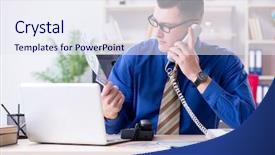  Presentation with vacation - Amazing slides having company tour - young employee preparing for vacation backdrop and a sky blue colored foreground