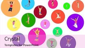  Presentation with success - Cool new theme with company winner - isolated success concept backdrop and a lilac colored foreground