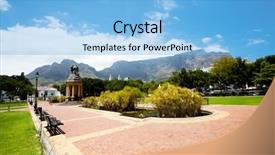  Presentation with cape town south africa - Theme enhanced with company's garden cape town background and a  colored foreground