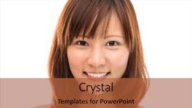  Presentation with tan - Presentation theme enhanced with compare contrast - asian woman face with half background and a red colored foreground
