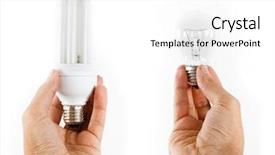  Presentation with energy saving and building - Slide deck having comparison between a modern energy background and a white colored foreground