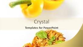  Presentation with comparison - Cool new slide deck with comparison-of-baked-and-unbaked backdrop and a blonde colored foreground