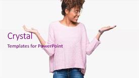  Presentation with religious african american - Slide set with comparisons - beautiful young african american woman background and a  colored foreground