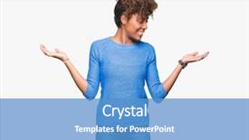  Presentation with woman hands open - Beautiful slide deck featuring comparisons - beautiful young african american woman backdrop and a teal colored foreground