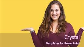  Presentation with body balance - Theme featuring comparisons body image - beautiful and attractive plus size background and a tawny brown colored foreground