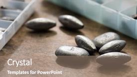  Presentation with lead - Slide deck featuring compartments - lead weights or sinkers used background and a coral colored foreground