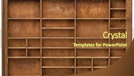  Presentation with drawing on wood - Amazing slide deck having compartments - vintage wood printer typesetter drawer backdrop and a tawny brown colored foreground