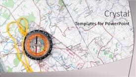  Presentation with compass map - Audience pleasing slides consisting of compass and map backdrop and a light gray colored foreground