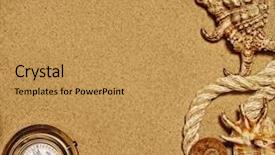  Presentation with nautical - Colorful theme enhanced with compass background - nautical concept backdrop and a yellow colored foreground