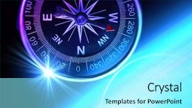  Presentation with traveler - Amazing slide deck having compass composition for traveler conceptual backdrop and a arctic colored foreground