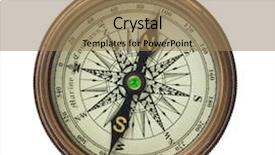  Presentation with compass - PPT layouts with compass is set background and a coral colored foreground