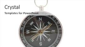  Presentation with compass - Colorful presentation theme enhanced with compass isolated on the white backdrop and a white colored foreground