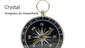  Presentation with compass - Theme with compass isolated on the white background and a white colored foreground