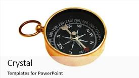  Presentation with compass - Presentation theme having compass isolated on white background background and a white colored foreground