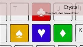  Presentation with compass nautical - Presentation theme featuring compass made of arrow keys background and a lemonade colored foreground