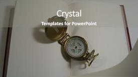  Presentation with compass - Presentation theme consisting of compass-on-a-book background and a gray colored foreground