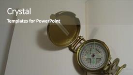  Presentation with compass - Beautiful PPT theme featuring compass-on-a-book backdrop and a gray colored foreground