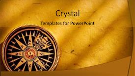  Presentation with compass - Theme enhanced with compass on antiqua paper background background and a  colored foreground