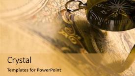  Presentation with compass map - Slides enhanced with compass on the old map background and a yellow colored foreground