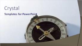  Presentation with lighting - Presentation design enhanced with compass-on-the-white-background background and a sky blue colored foreground