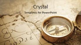  Presentation with compass map - Beautiful presentation featuring compass on vintage map backdrop and a lemonade colored foreground