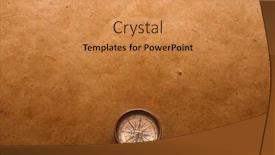  Presentation with vintage compass - Beautiful slide deck featuring compass on vintage paper background backdrop and a yellow colored foreground