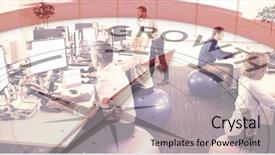  Presentation with career growth - Cool new PPT layouts with compass pointing to growth backdrop and a light gray colored foreground