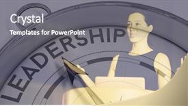  Presentation with leadership grpwth - Beautiful PPT theme featuring compass pointing to leadership backdrop and a gray colored foreground