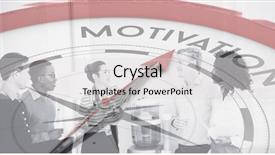  Presentation with motivation - Theme featuring compass pointing to motivation background and a light gray colored foreground