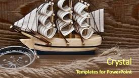  Presentation with classic - Theme with compass rope and model classic background and a tawny brown colored foreground