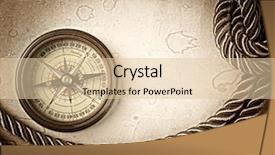  Presentation with vintage compass - PPT layouts enhanced with compass sextant and old map background and a lemonade colored foreground