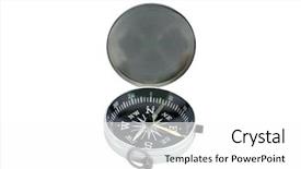  Presentation with compass - Slides enhanced with compass under the light background background and a  colored foreground