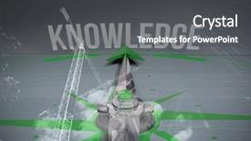  Presentation with knowledge - PPT layouts with compass with knowledge text background and a dark gray colored foreground
