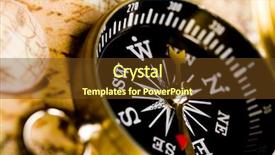  Presentation with compass - Slides featuring compass background and a tawny brown colored foreground