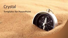  Presentation with compass - PPT layouts consisting of compass background and a blonde colored foreground