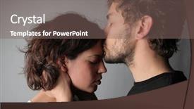  Presentation with compassion - Presentation consisting of compassion - boyfriend comforts young female background and a gray colored foreground