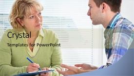  Presentation with taking notes - Audience pleasing slide set consisting of cracked aged old paint wall detail background backdrop and a ocean colored foreground